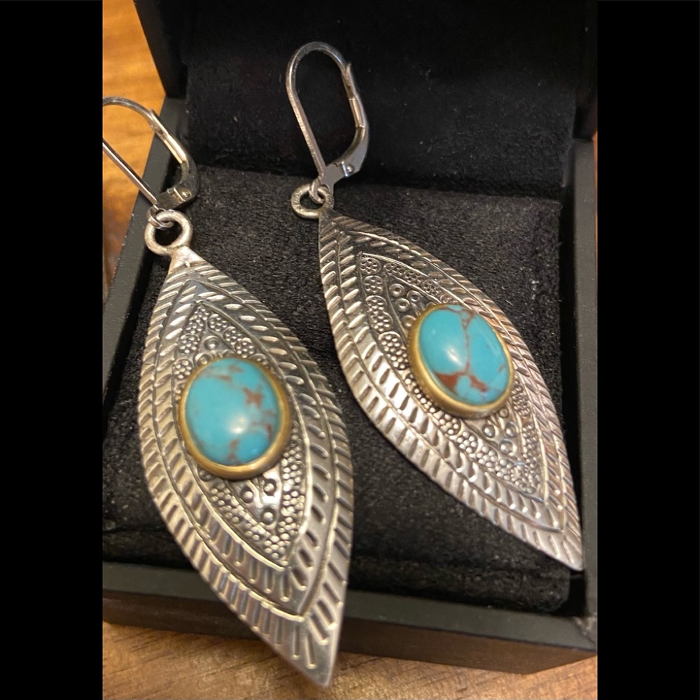 ⚡️Sterling silver and turquoise earrings⚡️
